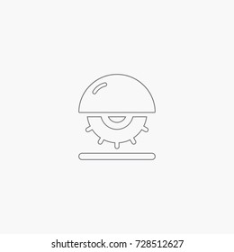 saw icon for cut
