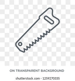 Saw icon. Saw design concept from  collection. Simple element vector illustration on transparent background.