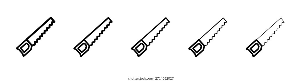 Diseño de icono de sierra, logotipo, App, interfaz de usuario. Ilustración vectorial, EPS