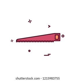 Saw icon design vector