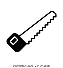 Icono de sierra Ilustración vectorial de stock editable