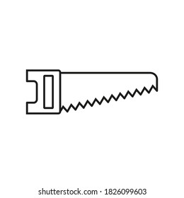 saw icon Element of building icon for mobile concept and web apps. Thin line saw icon can be used for web and mobile. Premium icon on white background