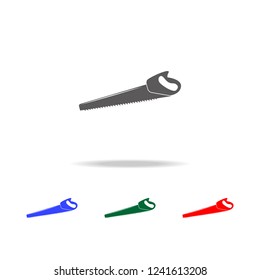 saw icon. Elements of garden in multi colored icons. Premium quality graphic design icon. Simple icon for websites, web design, mobile app, info graphics