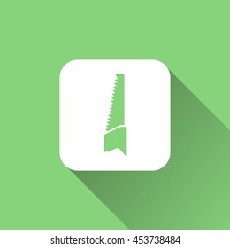 saw icon. flat design