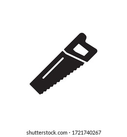 saw icon glyph design vector. isolated on white background