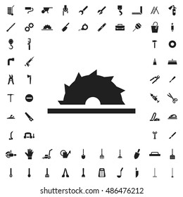 Saw icon illustration isolated vector sign symbol