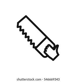 saw icon illustration isolated vector sign symbol