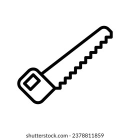 Saw icon isolate white background vector stock illustration