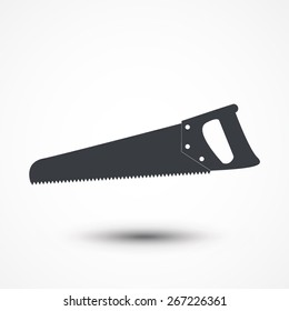 Saw icon isolated.