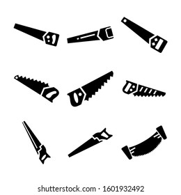 saw icon isolated sign symbol vector illustration - Collection of high quality black style vector icons
