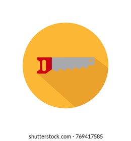 Saw icon isolated vector illustration on white transparent background