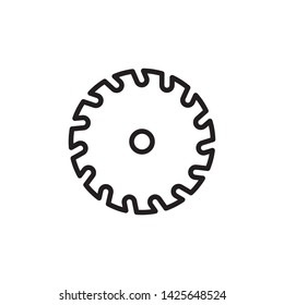 saw icon, logo design template