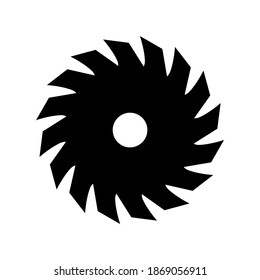 Saw icon, logo isolated on white background