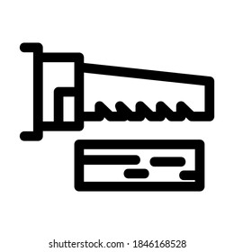 saw icon or logo isolated sign symbol vector illustration - high quality black style vector icons
