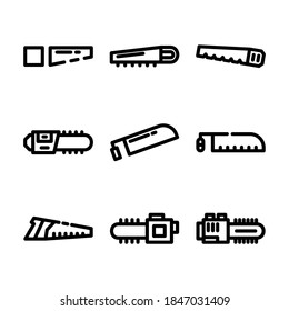 saw icon or logo isolated sign symbol vector illustration - Collection of high quality black style vector icons
