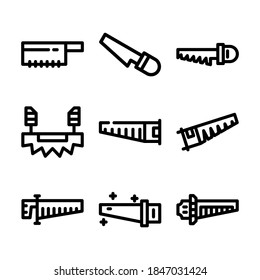 saw icon or logo isolated sign symbol vector illustration - Collection of high quality black style vector icons
