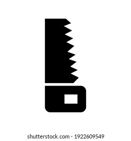 saw icon or logo isolated sign symbol vector illustration - high quality black style vector icons
