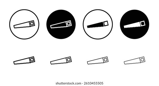 Saw icon logo set vector