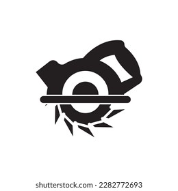 Saw icon logo,illustration template design