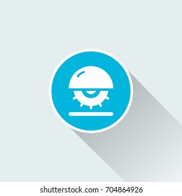saw icon with long shadow