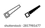 Saw icon minimal clipart bundle.