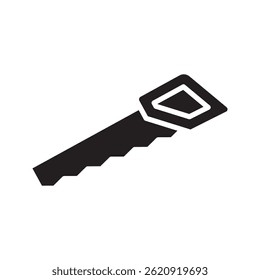Saw icon on white background