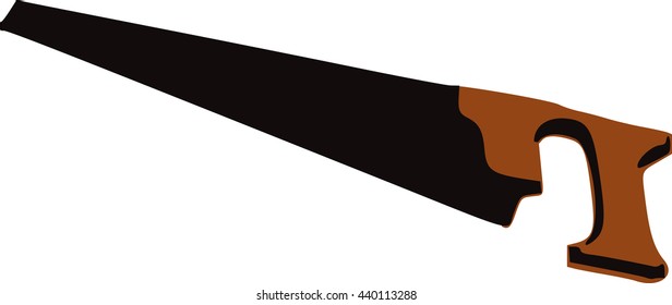 Saw icon on white background