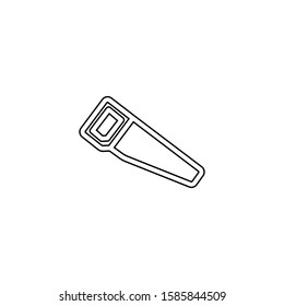 Saw icon. Repair tool symbol. Logo design element