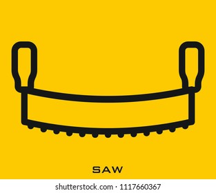 Saw icon signs