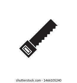 Saw icon. Simple glyph, flat vector of construction tools icons for ui and ux, website or mobile application
