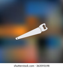 The saw icon. Saw symbol.