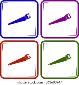 The saw icon. Saw symbol.