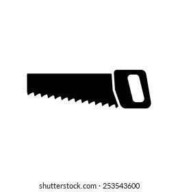 The saw icon. Saw symbol. Flat Vector illustration