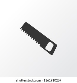 Saw icon symbol. Premium quality isolated handsaw element in trendy style.