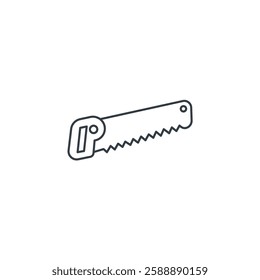 Saw icon symbol vector illustration isolated on white background