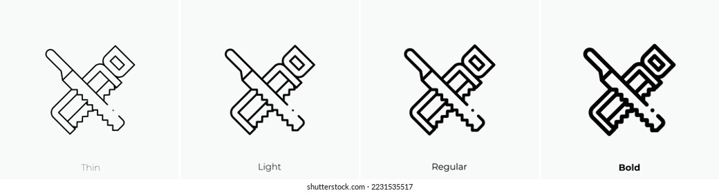 hat das Symbol gesehen. Thin, hellrosa und feines Design einzeln auf weißem Hintergrund