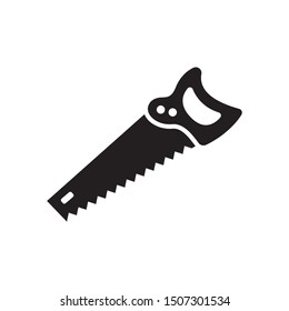 Saw icon in trendy flat style design. Vector graphic illustration. Suitable for website design, logo, app, and ui. EPS 10.