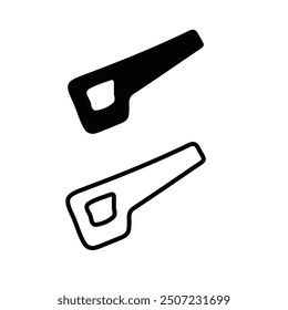 Saw icon in trendy outline style design