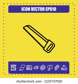 Saw icon vector