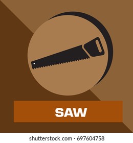saw icon vector