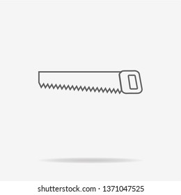 Saw icon. Vector concept illustration for design.