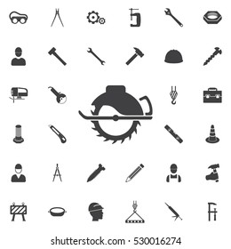 Saw icon vector. Construction icons universal set for web and mobile