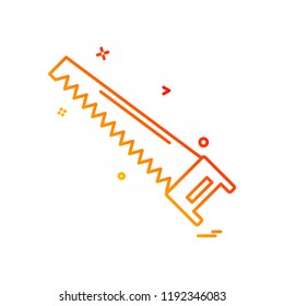 saw icon vector design 