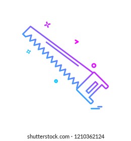 saw icon vector design 