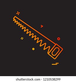 saw icon vector design 