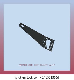 Saw icon, vector design element
