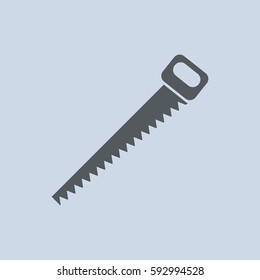 Saw Icon Vector flat design style