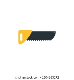 Saw icon vector. Flat icon illustration
