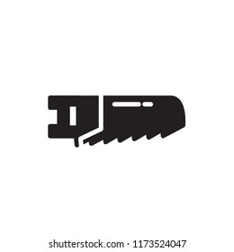 saw icon vector glyph style eps 10