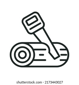 Saw Icon Vector Illustration Cutting Wood